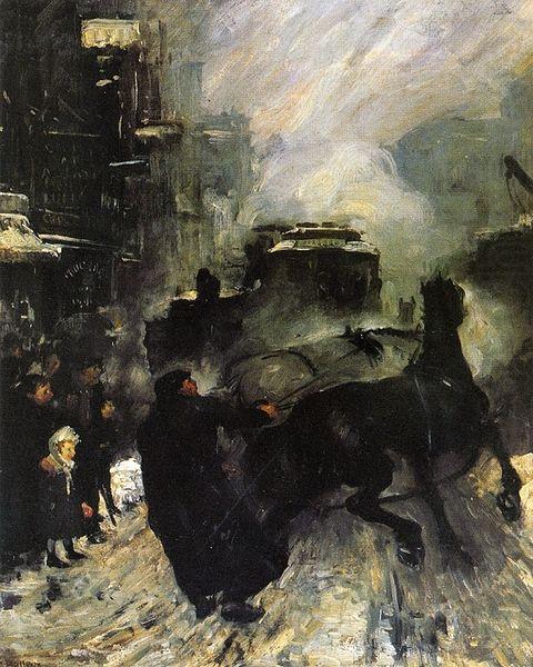 George Wesley Bellows Steaming Streets china oil painting image